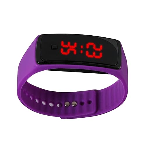 SOIMISS Digitaluhr Für Junge Mädchen Outdoor Led-digitaluhr Mit Laufenem Silikonband Kinderuhr Mit Kleinem Display Armbanduhr Für Jungen Und Mädchen Mit Zeiteinstellungsfunktion von SOIMISS