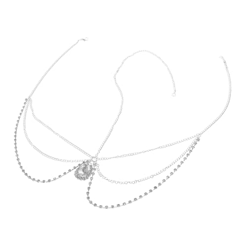 SOIMISS Stirnkette Quaste Haarband Brautschmuck Wassertropfenform Weiß Elegantes Haaraccessoire Mit Quasten Für Hochzeiten Geburtstage Und Besondere Anlässe von SOIMISS