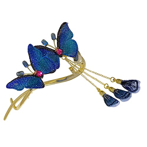 SOIMISS Doppelte Schmetterling Haarspange mit Fransen Eleganter Haarschmuck für Damen für Besondere Anlässe Wie Geburtstage und Feiern Passend zu Jedem Outfit von SOIMISS