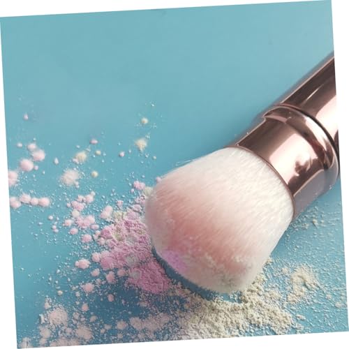 SOIMISS Einziehbarer Make Up Pinsel Weich Nylonhaare Mini Pinsel mit Deckel für Foundation und Losem Puder für Damen und Reise von SOIMISS