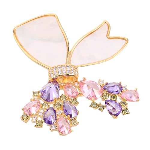 SOIMISS Elegante Schmetterling-brosche mit Funkelnden Kristallstrasssteinen Handgefertigter Statement-anstecker Modisches Accessoire für Damenjacken Kleider Anzüge für Hochzeiten und von SOIMISS