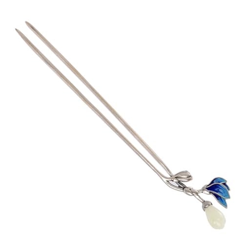 SOIMISS Eleganter Jadeblüten Haarstab Leichter Chinesischer Haarfork Klassisches Haarschmuck Accessoire für Damen Einfach zu Tragen Geeignet für Hochzeit und Alltag von SOIMISS