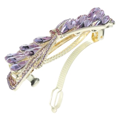 SOIMISS Eleganter Kristall Haarschmuck mit Strasssteinen Robuster Frühlings Haarklammer für Damen Dekorativer Haarclip für Hochzeit Party und Alltag in Violett SOIMISS Eleganter Kristall Haarschmuck mit Strasssteinen Robuster Frühlings Haarklammer für Damen Dekorativer Haarclip für Hochzeit Party und Alltag in Violett von SOIMISS