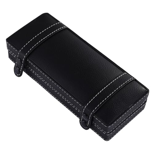 SOIMISS Elegantes PU Pen Case mit Stabilem Deckel Kratzfestes Schreibwaren Etui für Kugelschreiber Geschenkbox für Büro Schule und Geschäftsanlässe Schwarz Tragbar und Robust von SOIMISS