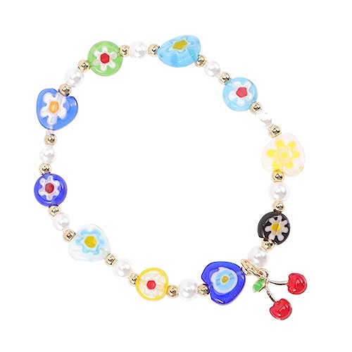 SOIMISS Cherry Bracelet Für Mädchen Bunte Perlenarmband Mit Charms Stilvolles Modeschmuckstück Perfektes Accessoire Für Einfach Zu Tragen Einzigartiges Design von SOIMISS