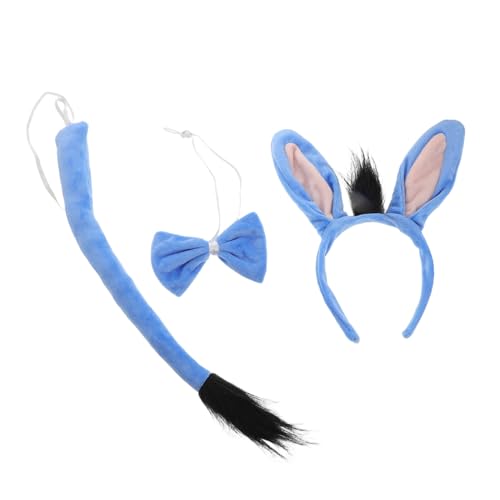 SOIMISS Eselohren Und Schwanzset Mit Fliege Für Tierkostüm Halloween-kostümzubehör Cosplay-verkleidung Robust Und Bequem Für Lange Partys SOIMISS Eselohren Und Schwanzset Mit Fliege Für Tierkostüm Halloween-kostümzubehör Cosplay-verkleidung Robust Und Bequem Für Lange Partys von SOIMISS