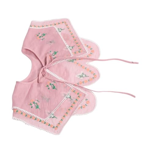 SOIMISS Ethnischer Bestickter Fake Kragen mit Blumen Abnehmbar Vielseitiges Damen Accessoire für Kleider Schultern und Blusen Dekorativer Leichter Schalkragen für Alltag und Festliche von SOIMISS