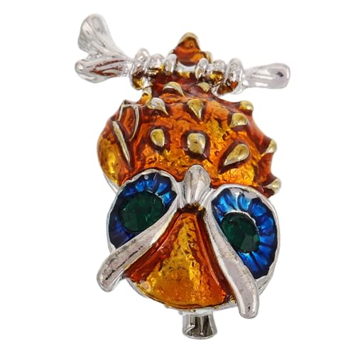 SOIMISS Eulen Brosche Anstecknadel für Herren und Damen Schmucknadel für Anzug Mantel Hochzeitsanzug Detailreiche Handwerkskunst Auffälliges Design für Besondere Anlässe von SOIMISS
