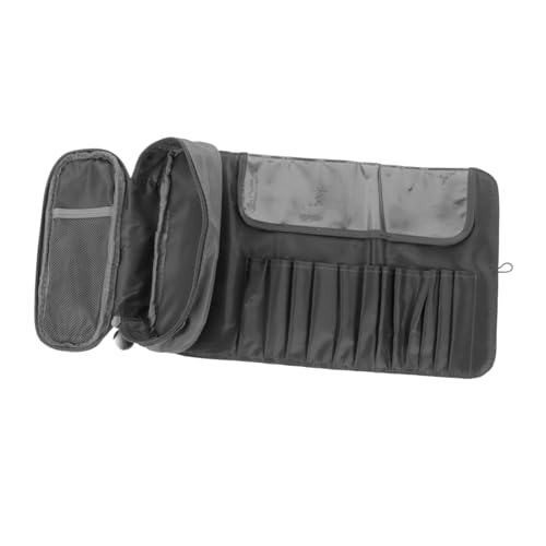 SOIMISS Tragbare Schminkpinseltasche Kosmetikpinseltasche Make Up Rollkoffer für Reisen Faltbar mit Deckel Organizer für Make Up von SOIMISS
