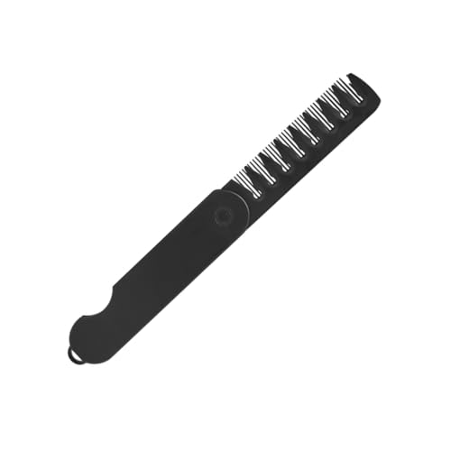 SOIMISS Faltbarer Reisekamm für Männer Tragbarer Haarkamm Klappkamm mit Breiten Zähnen Kompakt und Leicht für Reisen und Bartpflege von SOIMISS