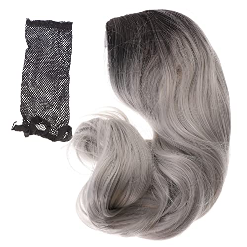 SOIMISS Lange Lockige Perücke Für Frauen Schwarz Ombre Kunsthaarperücke Mit Fransen Natürlich Und Komfortabel Zu Tragen von SOIMISS