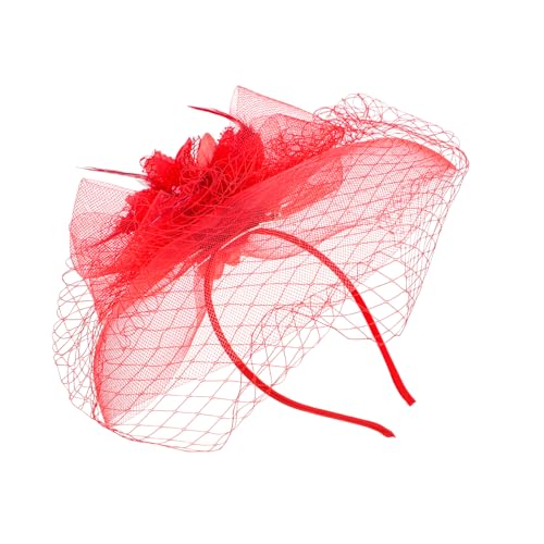 SOIMISS Fascinator Haarschmuck Mit Netzschleier Und Federn Elegantes Headdress Für Hochzeiten Partys Und Karneval Perfektes Accessoire Für Frauen von SOIMISS