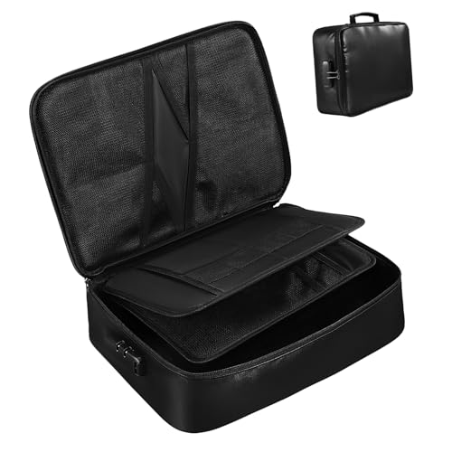 SOIMISS Feuerfeste Dokumentenbox Für Zuhause Und Wasserdichter Aktenordner Mit Sicherheitsverschluss Aufbewahrung Von Reisepässen Geld Und Wichtigen Dokumenten von SOIMISS