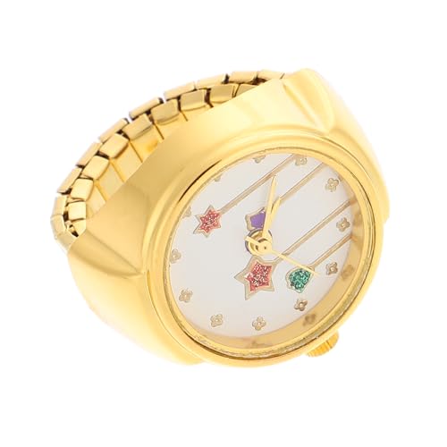 SOIMISS Dekorative Ringuhr Exquisiter Uhrenring Verschleißfester Ring Uhr Für Menschen Klein Und Elegant Retro Und Zu Tragen Schön Und Praktisch Vielseitig Einsetzbar von SOIMISS