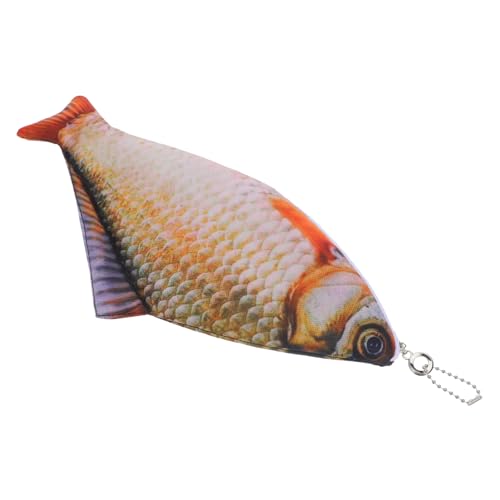 SOIMISS Fischförmiges Federmäppchen aus Robustem Realistisches Design für Stifte Kosmetik Praktische Aufbewahrungstasche für Schule Reisen Kreatives Accessoire für Erwachsene von SOIMISS