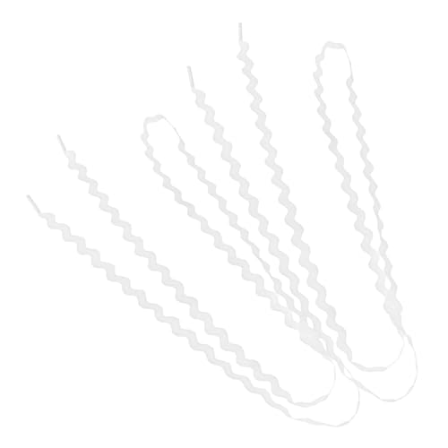 SOIMISS Flache Weiße Schnürsenkel Wellenmuster Wavy S Form Schnürsenkel Ersatz Schuhbänder für Turnschuhe Sneaker Damen Herren von SOIMISS
