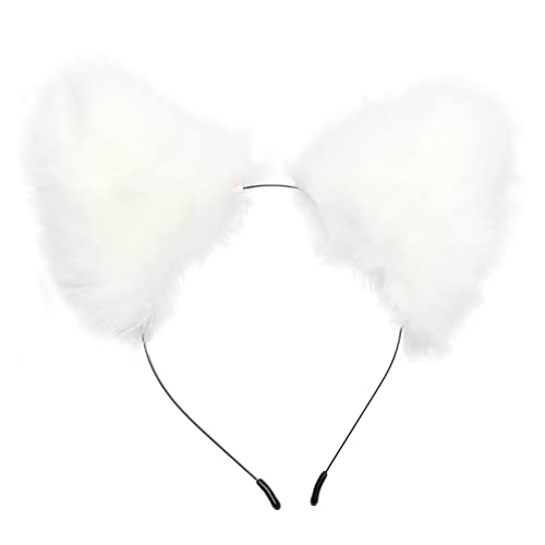 SOIMISS Flauschiges Fuchsohren Haarband Kawaii Cosplay Accessoire für Geburtstagsfeiern Kostümpartys und Fotoshootings Leicht und Bequem mit Süßem Design für Damen und Mädchen von SOIMISS