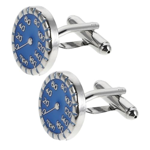 SOIMISS Manschettenknöpfe Mit Tachometermotiv Für Herren Hemdknöpfe Aus Metall Formelle Manschettenknopf-sets Für Business Hochzeit Party von SOIMISS