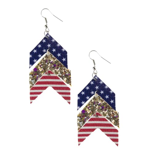 SOIMISS Fünf punkte lederohrringe Pentagramm Kreativ Elegant Hautfreundlich Damen Schmuck Geschenk von SOIMISS