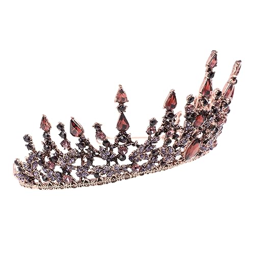 SOIMISS Geburtstagskrone Haarschmuck Retro Stirnband Damen Tiara Leichtes Langlebiges Material Antiallergisch Design für Braut Hochzeit Party Dekoration von SOIMISS