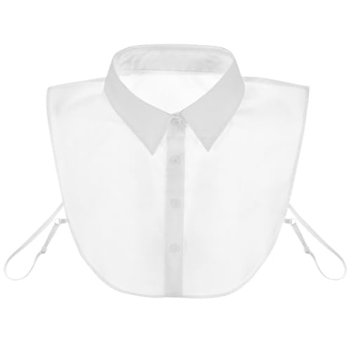 Krageneinsatz Damen: Abnehmbarer Hälfte Blusenkragen Einsatz Damen, Fake Kragen Hemdkragen Einsteckkragen Frauen Collar, Weiß, Eine Größe Passt Am Meisten von SOIMISS