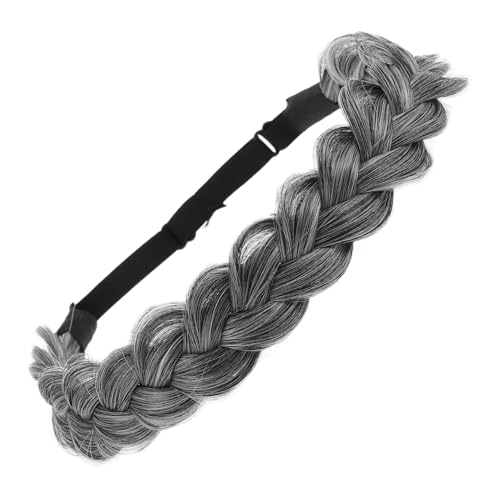 SOIMISS Geflochtenes Haarband aus Hochtemperaturbeständigen Fasern Verstellbares Damen Haaraccessoire Breites Stirnband für Modische Flechtfrisuren Bequemes Styling für Unterschiedliche von SOIMISS