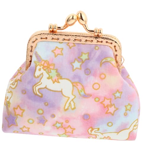 SOIMISS Geldbörse Münzbörse Kosmetiktasche Tragbare Damen Geldbörse Cartoon Einhorn Muster Münzbeutel Für Kleingeld Lippenstifte Strand Party Shopping von SOIMISS