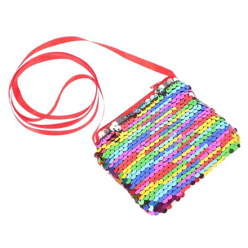 SOIMISS Kleiner Umhängetasche Mit Pailletten Für Junge Mädchen Praktische Und Stilvolle Geldbörse Für Münzen Und Karten Für Mädchen Im Alter Von Jahren Bunten Farben von SOIMISS