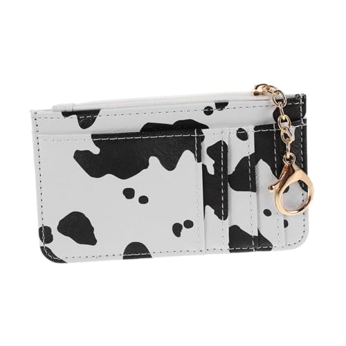 SOIMISS Geldbörse mit Kuhmuster PU Münzfach und Schlüsselanhänger Kompakter Kartenhalter Leichtes Damen Portemonnaie für Kreditkarten Münzen und Schlüssel Modisches Kleines Portemonnaie von SOIMISS