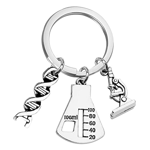 SOIMISS Chemie Mikroskop Schlüsselanhänger Kreatives Für Lehrer Studenten Und Wissenschaftler Langlebig Und Für Schlüssel Und Taschen von SOIMISS