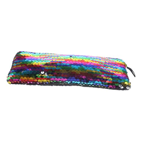 SOIMISS Glitzer Kosmetiktasche Klein Handliche Pailletten Makeup Bag für Damen Lippenstift und Ohrhörer Aufbewahrung Vielseitige Schminktasche für Reisen und Alltag von SOIMISS