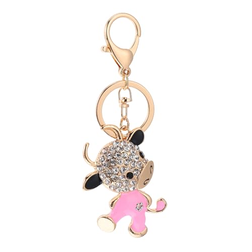 SOIMISS Glitzer Schlüsselanhänger Mit Niedlichem Kalb Anhänger Für Taschen Schlüssel Und Autos Rhinestone Inlay Design Perfektes Accessoire Für Tierliebhaber von SOIMISS