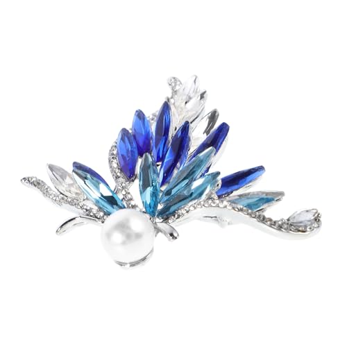 SOIMISS Glitzernde Schmetterlingsbrosche Damen Eleganter Strass Pin Modisches Kleid und Schal Accessoire Detailreich Gestaltete Anstecknadel für Hochzeit Party und Alltag von SOIMISS