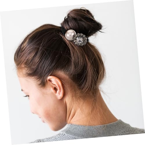 SOIMISS Glitzernde Strass Haargummis für Dickes Haar Elastische Leichte Haarbänder mit Blumenmotiv Vielseitig als Haar und Armband Modischer Haarschmuck für Damen und Mädchen von SOIMISS