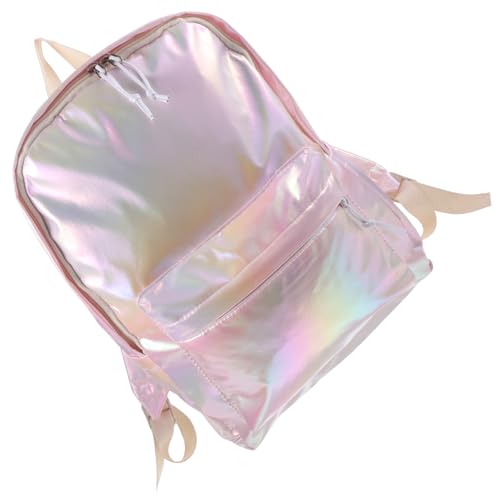 SOIMISS Glitzernder Rucksack Für Damen Und Mädchen Aus Pu-Material Modischer Tagesrucksack Für Outdoor Und Reisen Geräumiger Schulranzen von SOIMISS