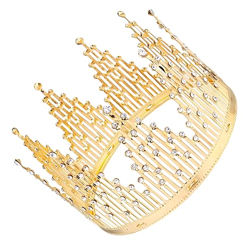 SOIMISS Goldener Kristall Cake Topper Krone Tortendeko für Geburtstag Hochzeit Party Filigranes Tiara Design Langlebig Festlich und Elegant für Erwachsene SOIMISS Goldener Kristall Cake Topper Krone Tortendeko für Geburtstag Hochzeit Party Filigranes Tiara Design Langlebig Festlich und Elegant für Erwachsene von SOIMISS