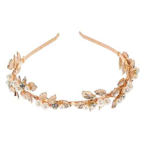 SOIMISS Goldener Lorbeerkranz Haarreif aus Langlebiger Legierung Filigranes Design Stilvolles Brautschmuck Accessoire für Hochzeit Brautjungfer und Festliche Anlässe von SOIMISS