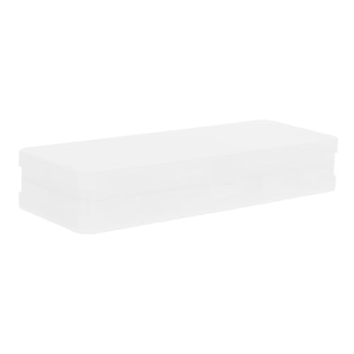 SOIMISS Große Doppellagige Transparente Federmappe mit Frosted Finish Stabile Stiftebox Organizer mit Zwei Fächern Leicht zu Reinigen und Modisch für Schule Büro und Mädchen Geeignet von SOIMISS