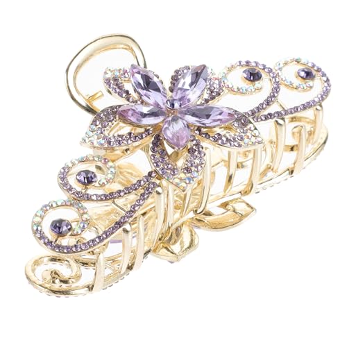 SOIMISS Klaue Clips Haarklammern Groß Blumen Haar Accessoire Haarklammer Für Frauen Und Mädchen Aus Legierung Mit Strassverzierung Für Sicheren Haltbarkeit von SOIMISS