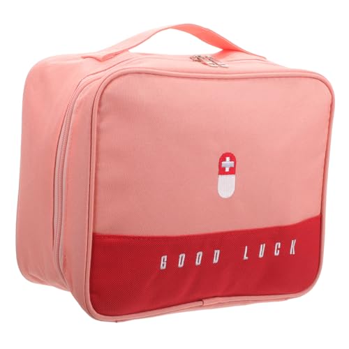 SOIMISS Große Tragbare Medikamententasche mit Reißverschluss Leichter Notfallbeutel für Reise und Haushalt Widerstandsfähig und Praktisch als Organizer für Pillen und Notfallausrüstung von SOIMISS