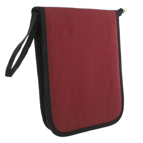 SOIMISS Großes Canvas Federmäppchen Fächer Stifte Organizer Tasche Langlebig Tragbar Aufbewahrung für Zeichenstifte und Bleistifte Schüler Jungen Mädchen von SOIMISS