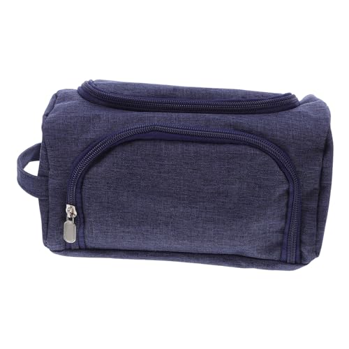 SOIMISS Großes Fassungsvermögen Stiftemäppchen mit Mehrfachfächern Robuster Organizer für Schule Büro und Reise Verschleißfestes Material Praktisches Federmäppchen in Blau von SOIMISS