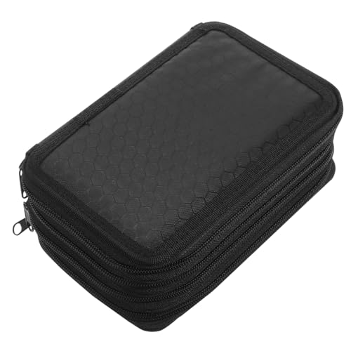 SOIMISS Großes Federmäppchen aus Oxford Mehrlagiges Design Reißverschluss Tasche Langlebiger Stifteköcher Großer Stauraum für Buntstifte und Schreibwaren Praktischer Organizer für Schüler von SOIMISS