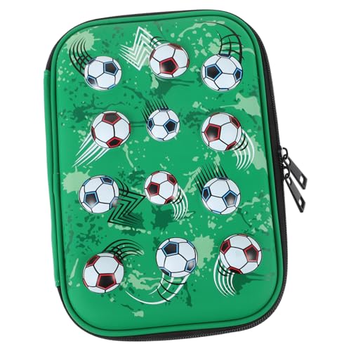 SOIMISS Großes Football Federmäppchen mit Reißverschluss Multifunktionale Stifttasche für Schule und Outdoor Handliches Schreibwarenetui mit Großer Kapazität für Stifte Kosmetik und von SOIMISS