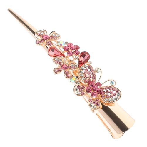 SOIMISS Dekorative Schmetterling Haarspange Mit Strass Für Damen Krokodilklemmen Zum Stylen Kleine Haarspangen Für Dünnes Oder Dickes Haar Glitzerndes Haaraccessoire von SOIMISS