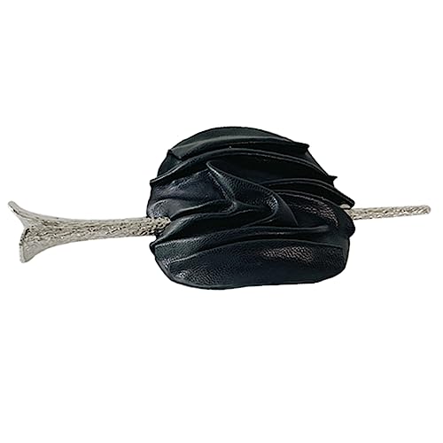 SOIMISS Haarnadel aus Leder und Legierung Schlichtes Design Schonend für Langes Welliges und Lockiges Haar Damen Haarschmuck für Stilvolle Hochsteckfrisuren und Alltagslooks von SOIMISS