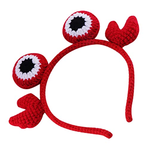 SOIMISS Haarreif Cartoon Krebs Gestrickt Süßes Haarschmuck Stirnband Für Party Cosplay Fotorequisite von SOIMISS