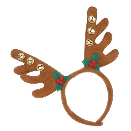 SOIMISS Haarreifen Rentier Mit Glocken Weihnachtskopfband Für Fasching Karneval Und Mottopartys von SOIMISS