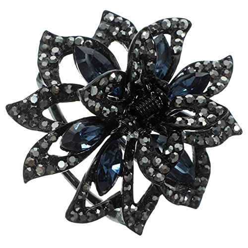 SOIMISS Dekorative Haarklammer Für Frauen Strass Haarspange Mit Blumenmotiv Stabil Und Bequem Für Dünnes Und Dickes Haar Für Verschiedene Anlässe Und Tägliches Tragen von SOIMISS