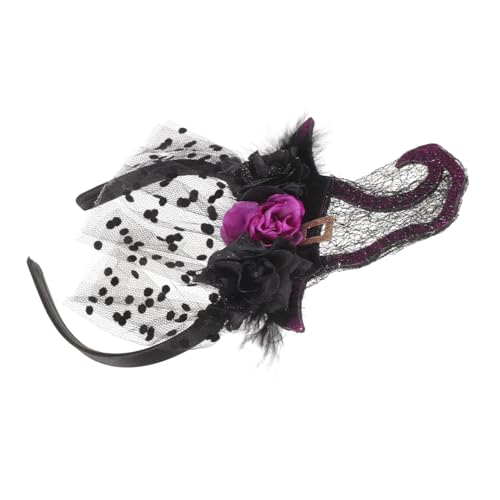 SOIMISS Halloween Haarreif mit Hexenhut Leichtes Cosplay Stirnband für Erwachsene Dekoratives Party Accessoire für Halloween Karneval Fasching und Themenfeiern von SOIMISS